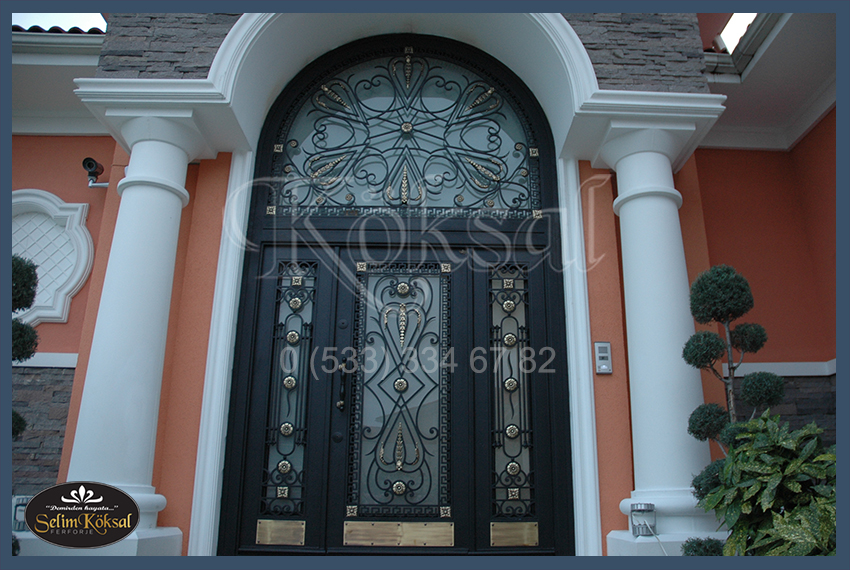 villa kapıları - villa kapı modelleri - ferforje villa kapıları - demir villa kapıları